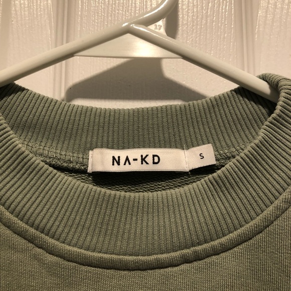 NA-KD Olive Crewneck - Picture 3 of 4